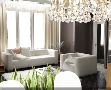 Design interior – casa Centru, camera living, Chisinau